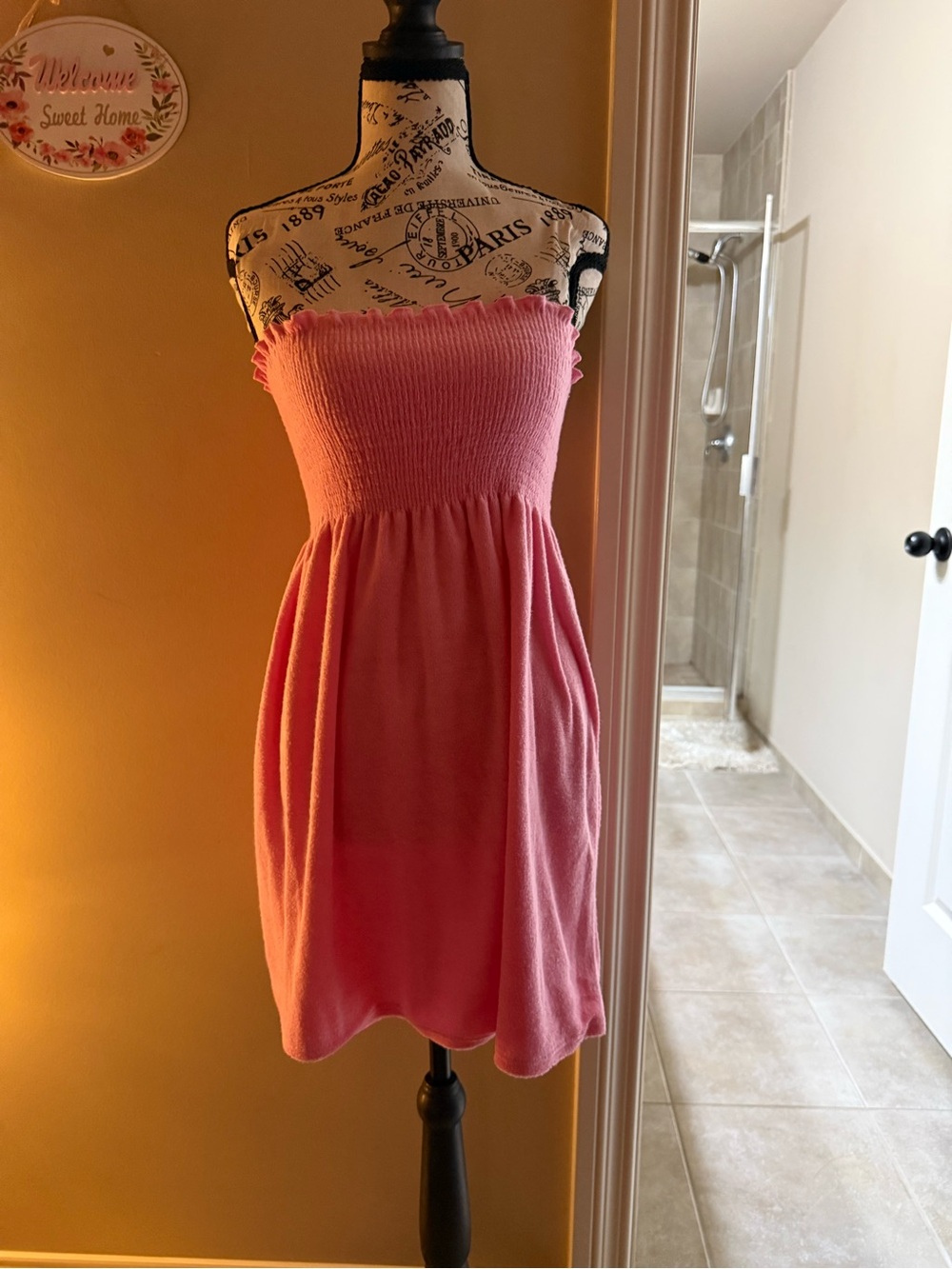 y2k vintage pink cover up